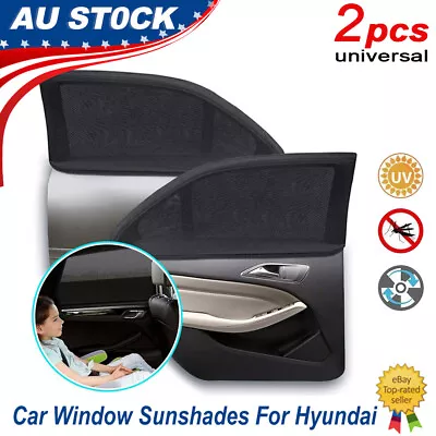 2xWindow Sock Car Sun Shades For Hyundai Privacy Shades UV Protection Breathable • $17.76