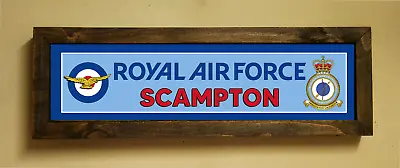 RAF SCAMPTON ROYAL AIR FORCE Wall Plaque British Army WW2 SPITFIRE LANCASTER • £24.99