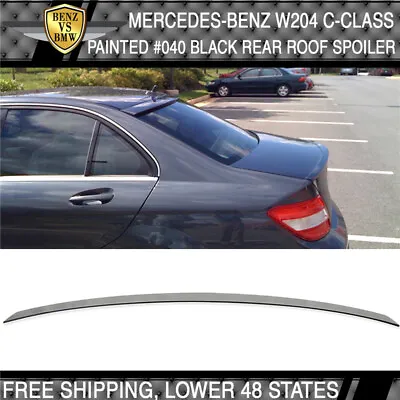 08-14 Benz C Class W204 4Dr Sedan OE Style #040 Black Painted Roof Spoiler • $86.99