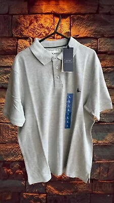 Jack Wills Aldgrove Classic Polo Shirt Large - Grey • £12.50