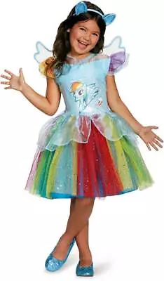 Licensed My Little Pony Rainbow Dash Tutu Deluxe Child Girl Hallloween Costume • $31.31