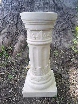 Latex Pedestal Mold 12 H X 5.5 W X 4.75 Nice For Sm - Med Birdbath Tops • $179.95