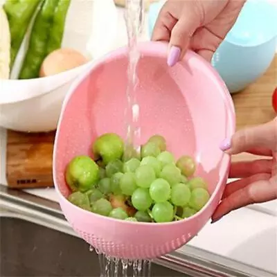 £3.38 • Buy Drainer Beans Fruit Bowl Colander Rice Washing Filter Rice Sieve Drain Basket