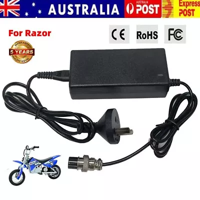 3 Pin 24V Battery Charger Power For Razor Electric Scooter E100  E300 E90 PR200 • $17.95