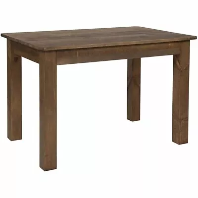 $323.57 • Buy Flash Furniture 46  Dining Table In Antique Rustic