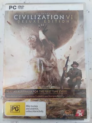 Civilization IV Deluxe Edition PC DVD ROM Game Rating PG Firaxis 2k • $5