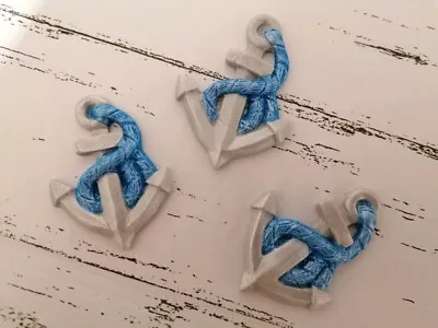£4 • Buy Anchor Edible Sugar Nautical Boat Cake Decorations Toppers 5cm Approx