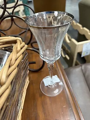 MIKASA JAMESTOWN PLATINUM WATER GOBLET - 9 1/8  X 3 5/8  • $21.99