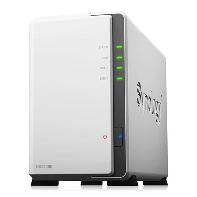 £183.30 • Buy 2 Bay Synology DS220J  DiskStation Desktop NAS Enclosure, Quad-Core CPU, 2.5 /3.