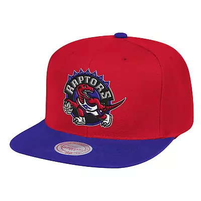 Men's Mitchell & Ness Red/Purple NBA Toronto Raptors Wool 2 Tone Snapback - OSFA • $24.95