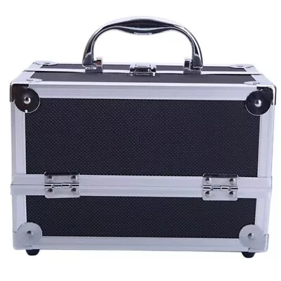 SM-2176 Aluminum Makeup Train Case Jewelry Box Cosmetic Organizer With Mirror 9  • $28.29