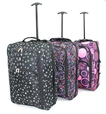 £19.99 • Buy Ryanair EasyJet Cabin Approved Trolley Suitcase Hand Luggage Bag Holdall 55cm P