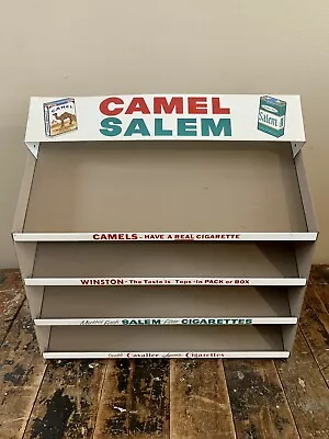 Vintage Camels Salem Winston Cavalier Cigarette Display Advertising Rack  • $225