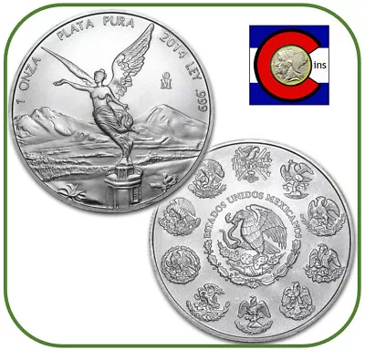 2014 Mexico BU Silver 1 Oz Libertad Mexican Coin In Direct Fit Capsule • $49.95