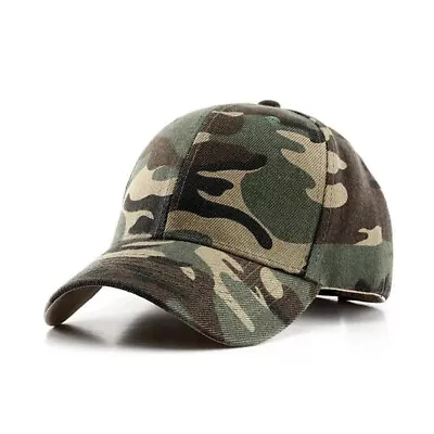 Men's Baseball Cap Operators Hat Airsoft Army Military Camo Camouflage Sun Cap R • £6.87