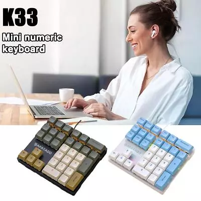 Mini USB Mechanical Numeric Keypad RGB Backlight Wired Keys Keyboard Numpad G✨ Z • $33.89