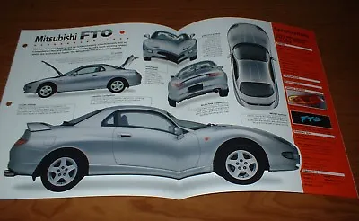 ★★1997 Mitsubishi Fto Mivec Gpx Original Imp Brochure Specs Info 97★★ • $7.99