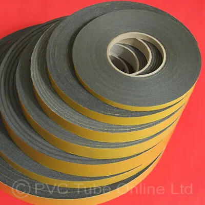 Foam Tape Self Adhesive Single Sided 2mm 3mm 4mm 5mm 6mm 8mm 10mm Super Sticky • £22.90