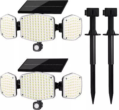 Motion Sensor Outdoor Lights With Ground Stakes 208 LED Super Bright IP65 Waterp • $77