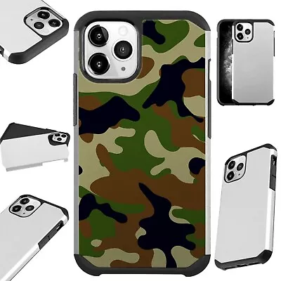 Fusion Case For IPhone 12/Mini/Pro Max Phone Cover GREEN / BROWN CAMOUFLAGE • $13.50