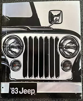 Jeep Official Cj Scrambler Pickup Cherokee Wagoneer Prestige Sales Brochure 1983 • $22.95