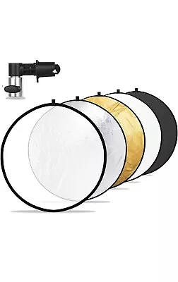 Photography Reflector With Clips 32 Inches/ 80 Cm 5 In 1 Collapsible • $13.08