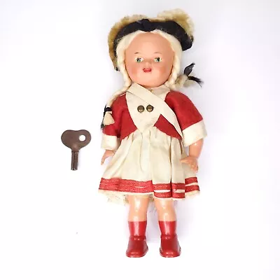 Vintage 1940/50s German Clockwork Doll M.W.Germany Wind-Up Spinning Toy Soldier • $19.97