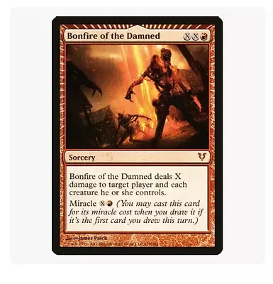 Bonfire Of The Damned Foil Avacyn Restored Magic The Gathering Near Mint • $10