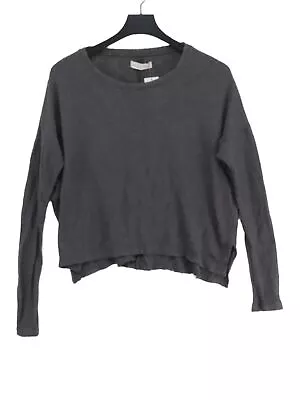 Abercrombie & Fitch Women's Top XS Grey Cotton With Polyester Viscose Basic • £8