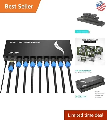Premium HDMI Splitter - Multi Monitor Outputs - 3D 4Kx2K@30Hz - 8 Port - HDTV • $75.99