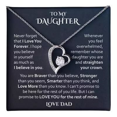 To My Daughter Daughter Necklace Jewelry Gift For Daughter From Dad • $33.99