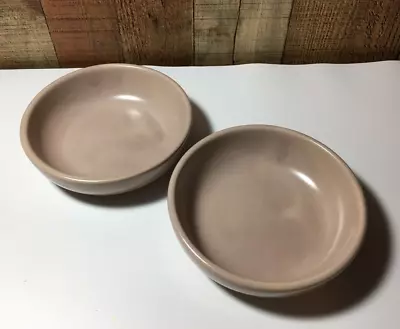 Vintage La Solana Stoneware Set Of 2 Salad Bowls Beige  6 1/4  • $20