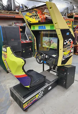 Sega Daytona USA 2 NASCAR Sit Down Arcade Driving Video Game Machine - 20  LCD • $1900