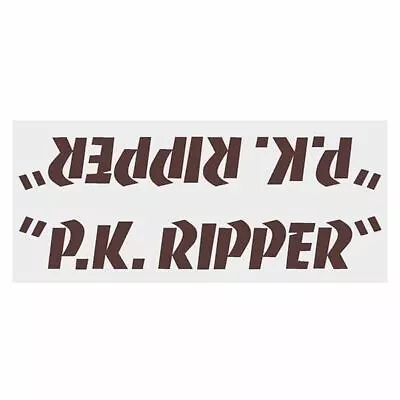 SE Racing - 80'S PK Ripper Down Tube Decal - BROWN - Old School Bmx • $22