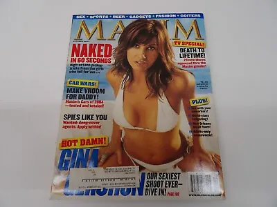 MAXIM Magazine #70 October 2003 Gina Gershon Showgirls Riverdale Playboy Sexy • $9.99