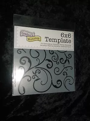 CRAFTERS WORKSHOP 6 X 6 TEMPLATE MINI CAPRICIOUS TCW124s - BRAND NEW  • £4.25