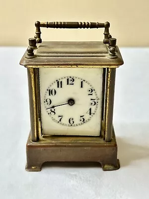 Victorian 1889 WATERBURY Clock Co USA Brass Repeater Carriage Clock - FOR PARTS • $109.58