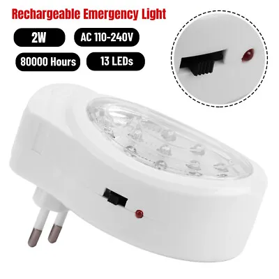 13 LED Home Emergency Light Automatic Power Failure Outage Lamp US Plug 8000H 2W • $12.94