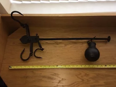 £90 • Buy Antique Steelyard  /Weight / Scales / Butcher / Farm /meat / Hook / Hanging.