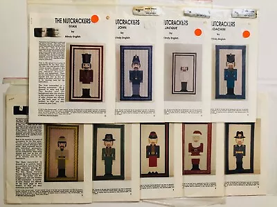 The Nutcrackers Charted Needlepoint Patterns Mindy English Vtg 1993 Lot Of 9 • $80.99