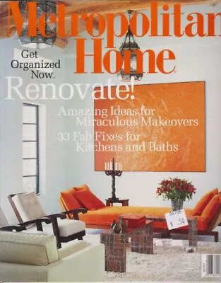 METROPOLITAN HOME Magazine ~ Sept/Oct 2002 • $16.98