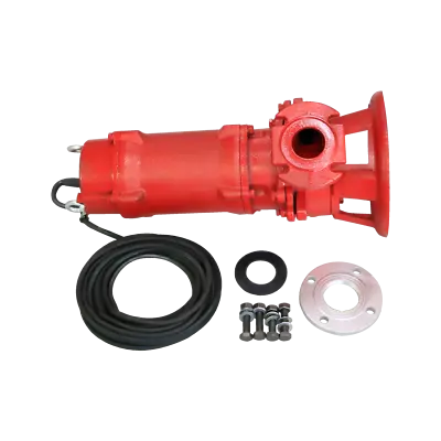$530.92 • Buy Industrial Sewage Cutter Grinder Sump Pump 66 GPM 110V 2 HP Submersible Red