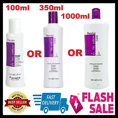 Fanola No Yellow Shampoo 1000 Ml Or 350 Ml Or 100 Ml **Fast Shipping** • £7.55