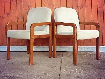 60er Chair Vintage Armchair Wood Recliner Chair Desk Chair Danish 1/3 • $90.41