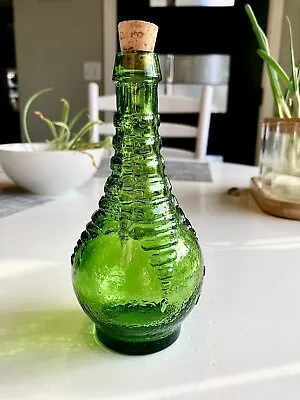 Wheaton Ball And Claw Bitters Green Glass Bottle 5 1/2  Tall • $17