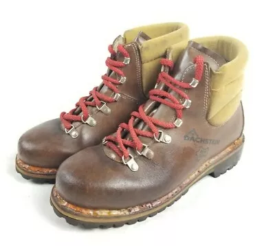 Vintage Dachstein Mountaineering Hiking Leather Boots *Est Sz US 7.5 Men 8 Women • $130
