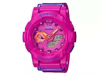 Casio Baby-G * BGA185FS-4A Anadigi Runner Deep Pink Women COD PayPal • $172.21