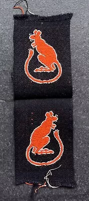 Genuine WW2 7th Armoured Division Formation Signs Brabant Weave • £60