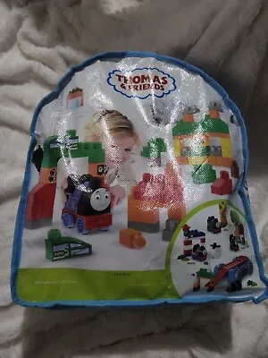 Thomas The Train And Friends Mega Bloks Lot Over 70 Pieces With Zip Carry Bag • $19.99