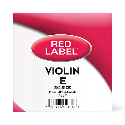 Red Label Violin E Single String 3/4 Medium • $8.99